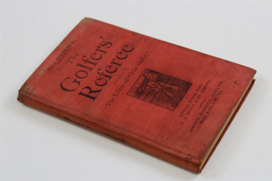 1897 The Golfer's Referee 1st Edition Book by W. Dalrymple