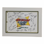 Multi-Signed Michelob Light Classic at Forest Hills Flag - Matted JSA ALOA