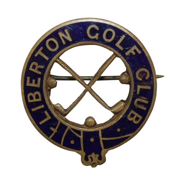 Vintage Liberton Golf Club Crossed Clubs with Golf Balls Badge - Edinburgh