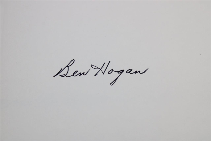 Ben Hogan Signed 'Ben Hogan's Five Lesson' Book JSA ALOA