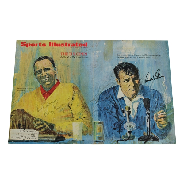 Arnold Palmer & Billy Casper Signed 1967 SI Magazine JSA ALOA