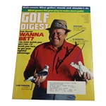 Sam Snead Signed 1986 Golf Digest Magazine - November JSA #NN01357