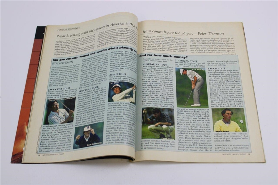 Sam Snead Signed 1986 Golf Digest Magazine - November JSA #NN01357
