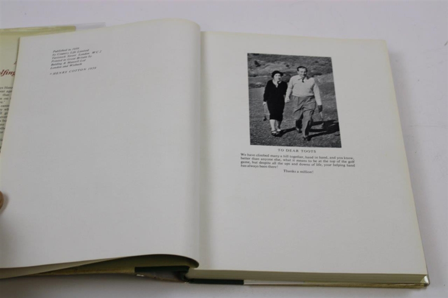 Henry Cotton Signed 1959 'Henry Cotton: My Golfing Album' Book JSA ALOA