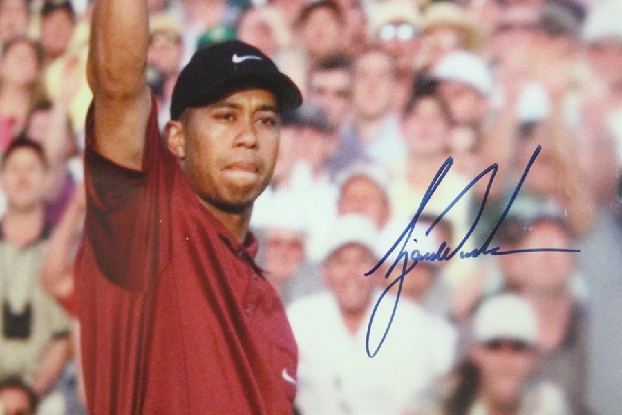 Tiger Woods Signed Large Oversize Upper Deck 16x20 Photo - Framed #BAJ57193