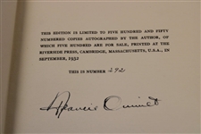Francis Ouimet Signed Ltd Ed 292/500 'A Game of Golf' Book with Slipcase JSA ALOA
