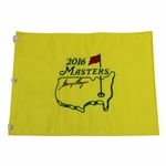 Gary Player Signed 2016 Masters Embroidered Flag JSA ALOA