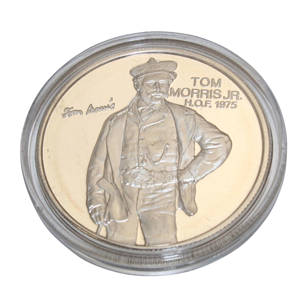 Tom Morris Jr. H.O.F. 1975 One Troy Ounce .999 Fine Silver Medallion