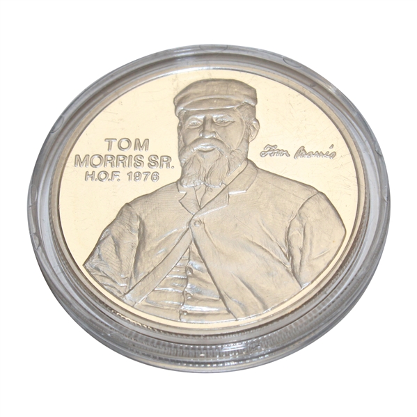 Tom Morris Sr. H.O.F. 1976 One Troy Ounce .999 Fine Silver Medallion