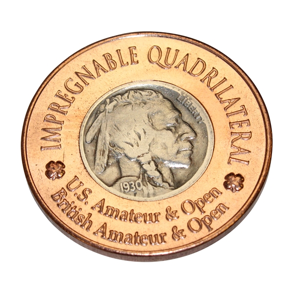 1930 Impregnable Quadrilateral Commemorative Coin with Buffalo Nickel