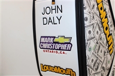 John Daly Signed Personal John Daly LoudMouth $100 Bills Themed Golf Bag JSA ALOA