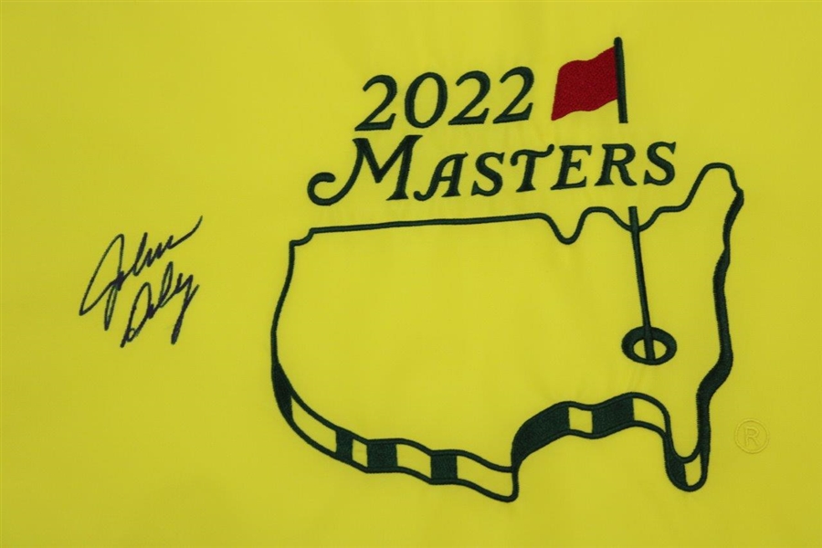 John Daly Signed 2022 Masters Embroidered Flag JSA ALOA