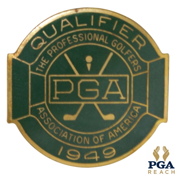 1949 PGA Championship at Hermitage CC Contestant Badge - Sam Snead Winner
