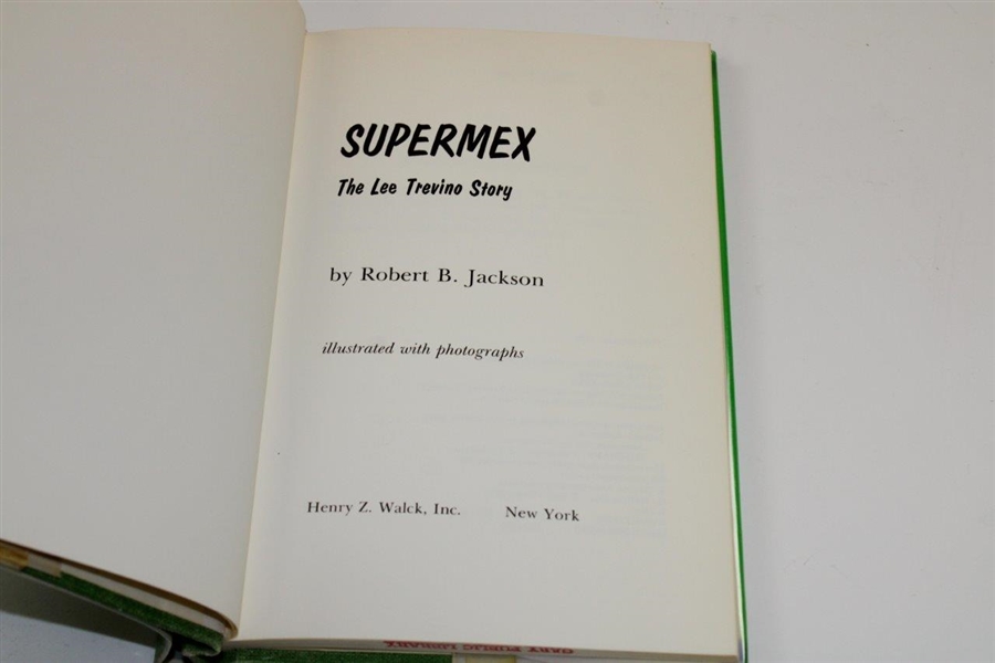 Lee Trevino & David Graham Signed Books - 'Mental Toughness..' & 'Supermex' JSA ALOA