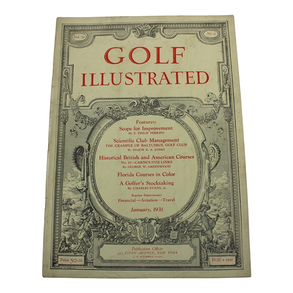 1931 Golf Illustrated Vol 34 No. 4 Magazine - January