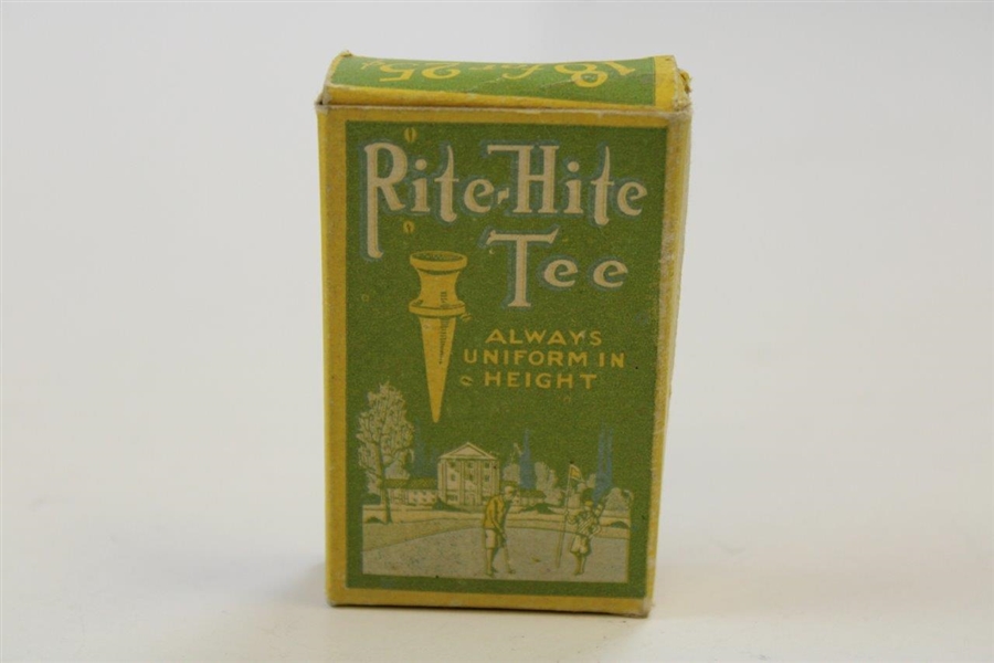 'The Rite-Hite Tee' circa 1930’s Manuf. By The General Timber & Lumber Co. Green Box with 18 Tees
