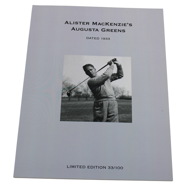 Alister MacKenzie's Augusta Greens Limited Edition 33/100