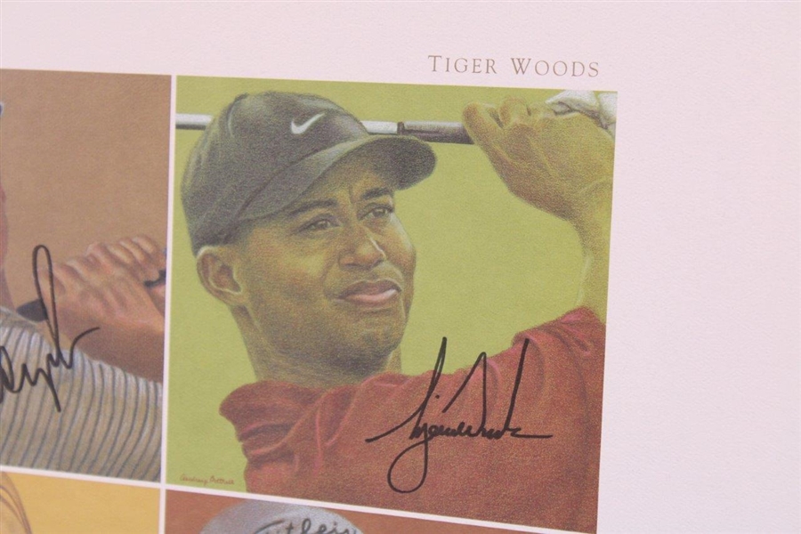 Tiger Woods, Fred Couples, Adam Scott & Annika Signed 2004 Skin Game Poster JSA #B58561