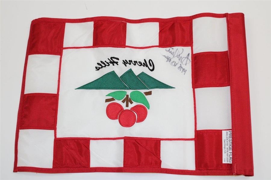 Andy North Signed Cherry Hills Embroidered Course Flag with '1978 US Open' JSA ALOA