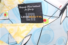 John Daly Signed Personal Hand-tailored LoudMouth Blue Martinis & Shakers Themed Sport Coat JSA ALOA
