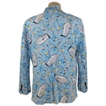 John Daly Signed Personal Hand-tailored LoudMouth Blue Martinis & Shakers Themed Sport Coat JSA ALOA
