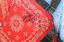 John Daly Signed Personal Hand-tailored LoudMouth Red & Blue Bandana Themed Sport Coat JSA ALOA