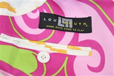 John Daly Signed Personal Hand-tailored LoudMouth Pinkm Dk Pink, & Lt Green Themed Sport Coat JSA ALOA