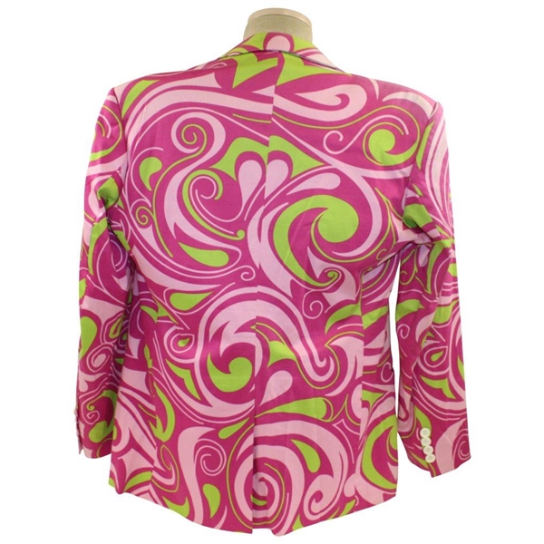 John Daly Signed Personal Hand-tailored LoudMouth Pinkm Dk Pink, & Lt Green Themed Sport Coat JSA ALOA