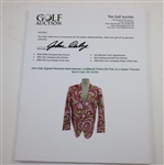 John Daly Signed Personal Hand-tailored LoudMouth Pinkm Dk Pink, & Lt Green Themed Sport Coat JSA ALOA