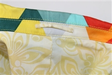 John Daly Signed Personal Hand-tailored LoudMouth Green, Red, Orange, & Yellow Triangles Themed Sport Coat JSA ALOA