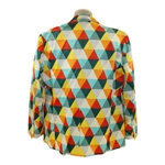 John Daly Signed Personal Hand-tailored LoudMouth Green, Red, Orange, & Yellow Triangles Themed Sport Coat JSA ALOA