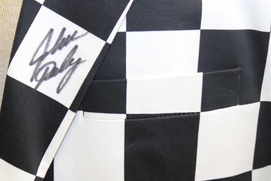 John Daly Signed Personal Hand-tailored LoudMouth Black & White Checkered Themed Sport Coat JSA ALOA