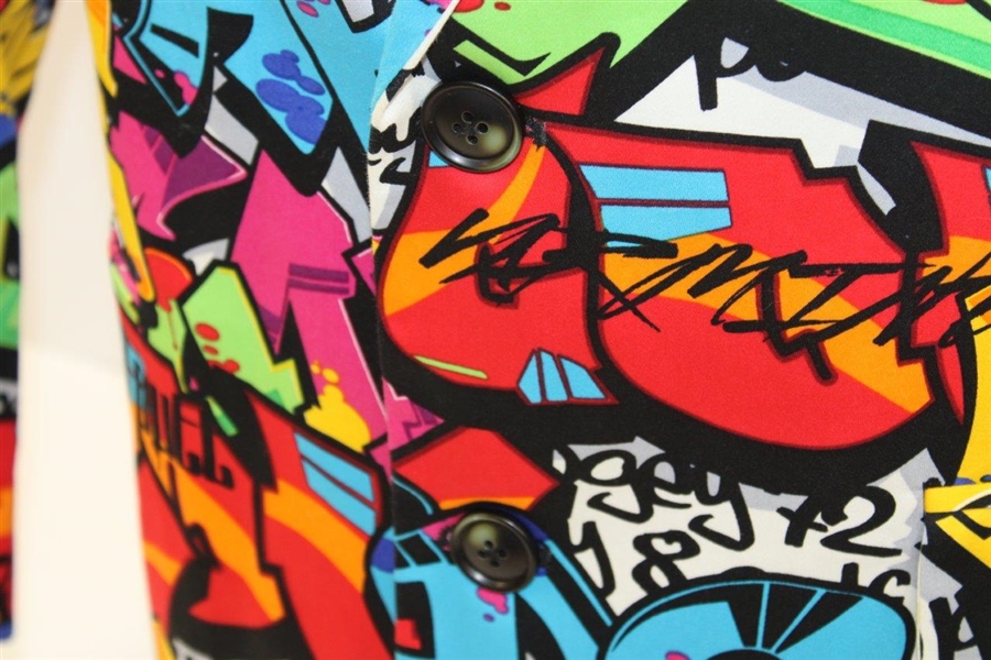 John Daly Signed Personal Hand-tailored LoudMouth Graffiti Themed Sport Coat JSA ALOA