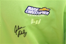 John Daly Signed Personal Match Worn Lime Green Golf Shirt with Sponsors JSA ALOA