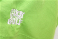 John Daly Signed Personal Match Worn Lime Green Golf Shirt with Sponsors JSA ALOA