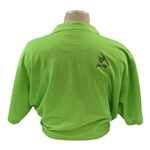 John Daly Signed Personal Match Worn Lime Green Golf Shirt with Sponsors JSA ALOA