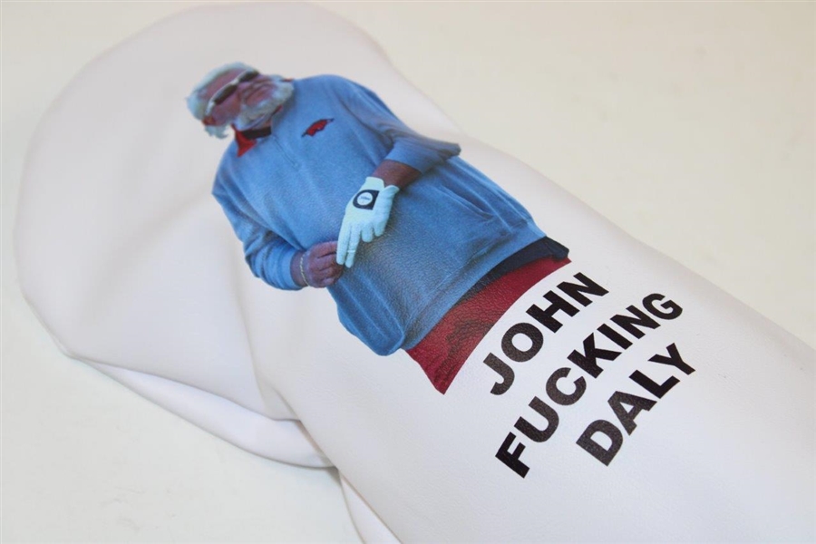 John Daly's Personal Custom 'John F'ing Daly' White Headcover