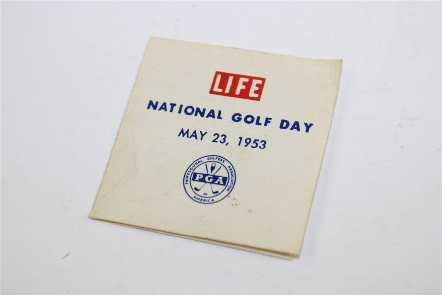 1953 Julius Boros National Golf Day Medal with Insert & Box