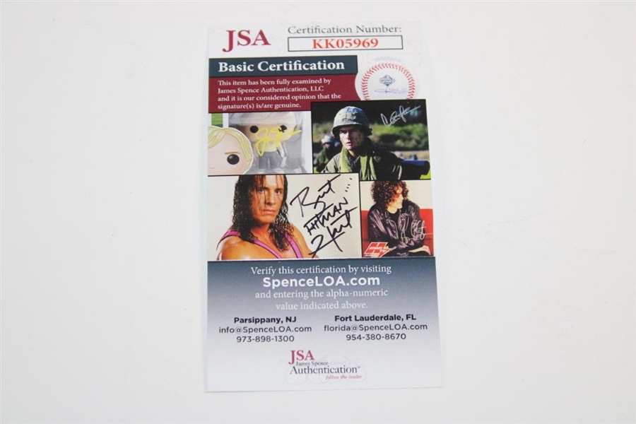 Jack Burke Signed Undated Masters Embroidered Flag JSA #KK05969