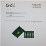 Complete Dozen 2007 Masters Tournament Logo Titleist Golf Balls in Original Box