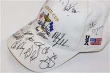 Tiger Woods & Team Signed 2004 Ryder Cup at Oakland Hills Hat - The DiMarco Collection JSA ALOA