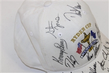 Tiger Woods & Team Signed 2004 Ryder Cup at Oakland Hills Hat - The DiMarco Collection JSA ALOA
