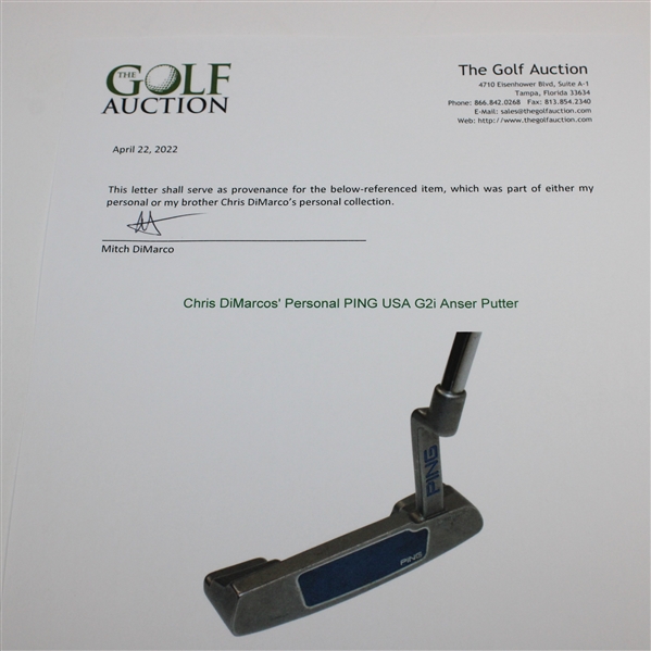 Chris DiMarco's Personal PING USA G2i Anser Putter