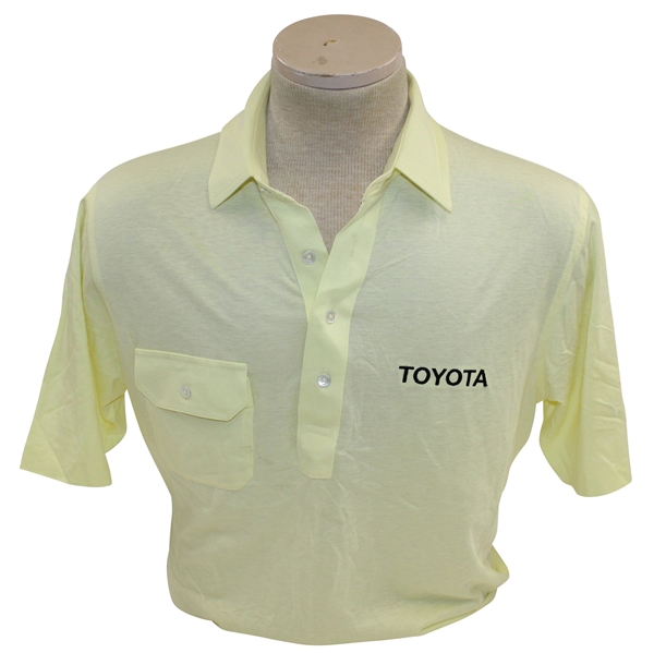 Chi-Chi Rodriguez's Personal Lt Yellow Golf Shirt with Toyota Sponsor