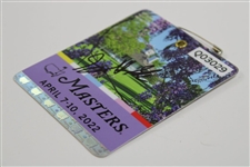 Scottie Scheffler Signed 2022 Masters Series Badge #Q03029 JSA #AB50439