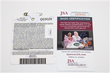 Scottie Scheffler Signed 2022 Masters Series Badge #Q03029 JSA #AB50439