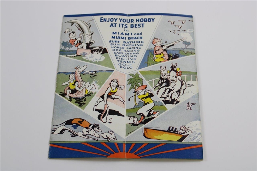 Circa 1931 'Miami Florida - Outdoor Sports Capital of America' Winter Season Travel Brochure