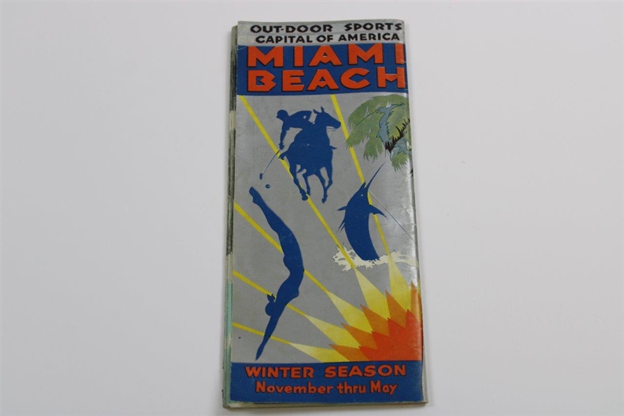 Circa 1931 'Miami Florida - Outdoor Sports Capital of America' Winter Season Travel Brochure