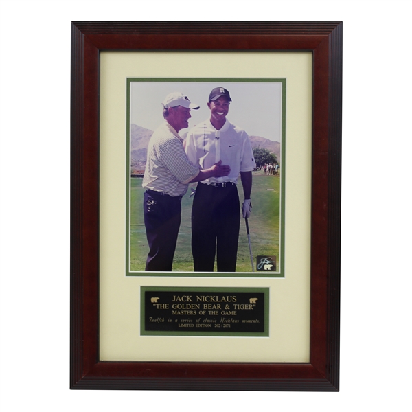 The Golden Bear & Tiger' Masters of The Game Ltd Ed #202/2071 Photo - Framed 