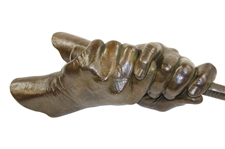 Bronze Mold of Gary Player's Hands By Artist Tico Torres